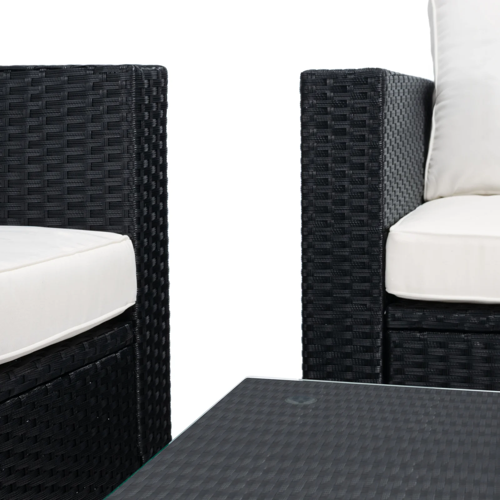 Power Outdoor Sofa Set 2 Seater , 2 Single seater and 1 Center Table Set (White) - Image 7