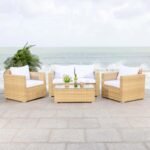 Power Outdoor Sofa Set 2 Seater , 2 Single seater and 1 Center Table Set (White) - Image 12