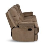 Nilkamal Skelton 3 Seater Manual Recliner (Velvet Brown) - Image 4