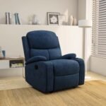 Nilkamal Matt 1 Seater Fabric Manual Recliner (Blue)