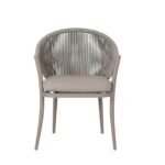 Detect Outdoor Patio Seating Set 2 Chairs and 1 Table Set (Grey) Braided & Rope - Image 8