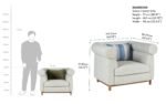 Solace 1 Seater Sofa - Image 5