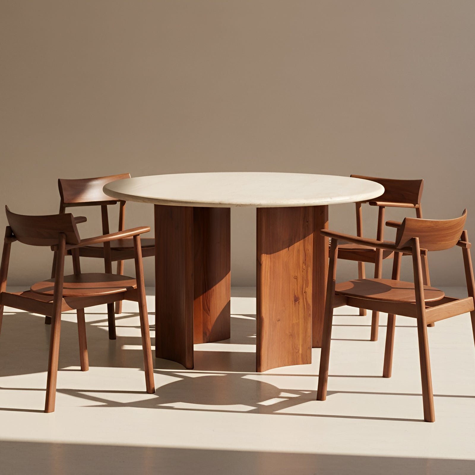 abacus-sqaure Abacus 4 Seater Dining Set - Image 1