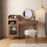 Elegant Makeup Vanity – Dressing Table with Mirror for Home & Apartment - Image 2