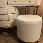 Acodaiuy Vanity Desk | Makeup Vanity Desk White Vanity Table Dressing Table with Drawers Vanity Desk with Mirror & with Lights Makeup Table for Bedroom Bathroom - White - Image 3