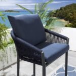 Herminia Outdoor Patio Bar Chair 2 Chairs For Balcony Braided & Rope - Image 2