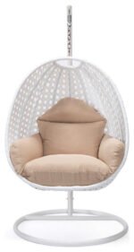 Pico Single Seater Hanging Swing With Stand For Balcony , Garden (White) - Image 2