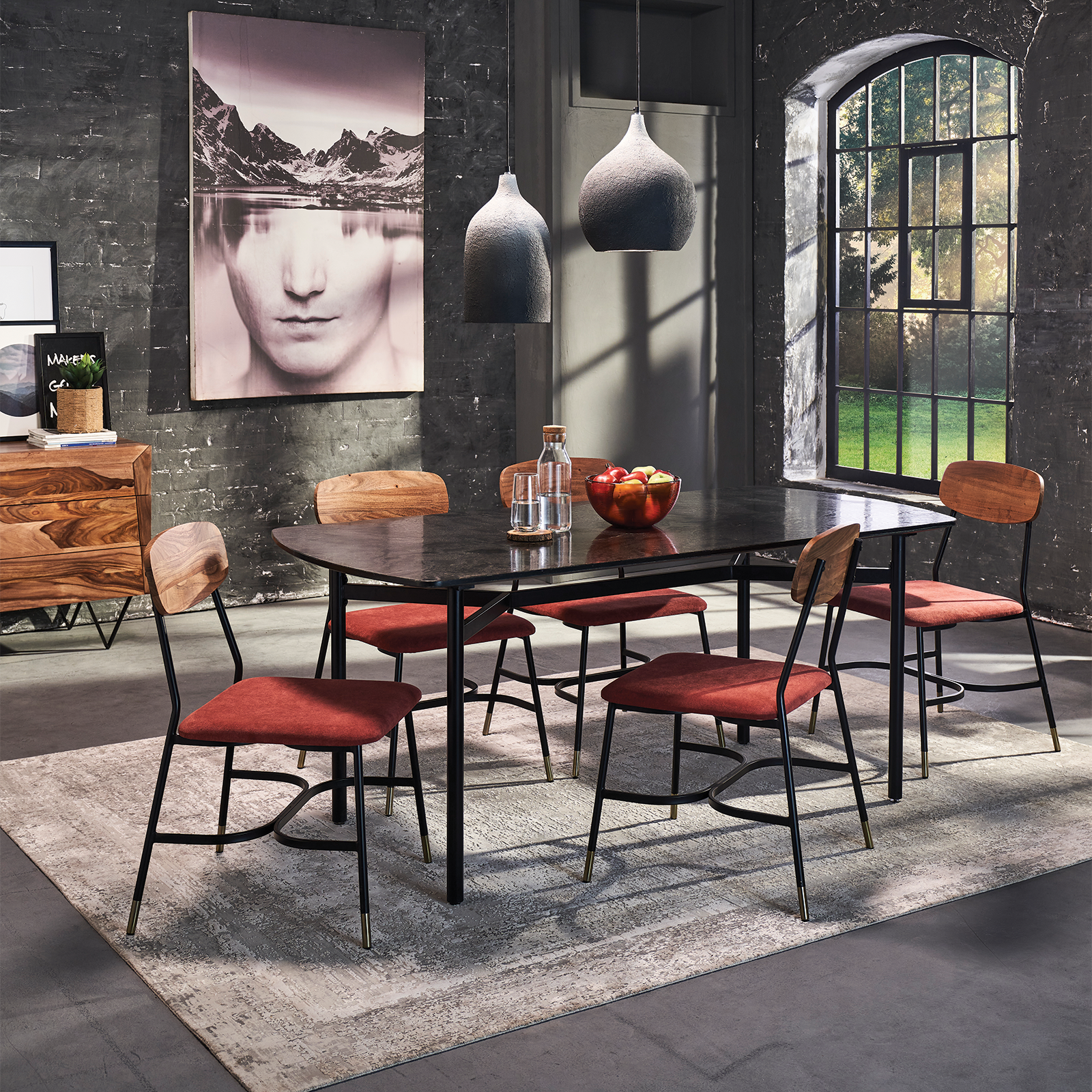 ipianodiningtablewith6chairs Ipiano Dining Table With 6 Chairs - Image 1