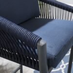Herminia Outdoor Patio Bar Chair 2 Chairs For Balcony Braided & Rope - Image 5