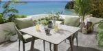 Bernardo Outdoor Patio Seating Set 2 Chairs and 1 Table Set (Beige+Green) Braided & Rope - Image 6