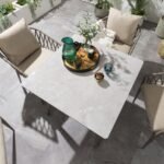 Carlos Outdoor Garden Patio Dining Set 4 Chairs and 1 Table Set Braided & Rope - Image 4