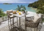 Teófila Outdoor Patio Bar Set 2 Chairs and 1 Table Set Braided & Rope - Image 3
